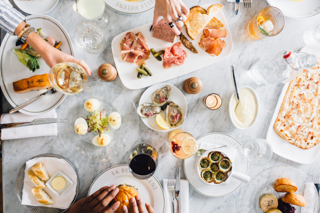 Food and interior photography for La Belle Hélène