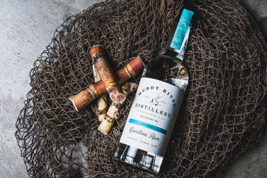Product photography for Muddy River Distillery
